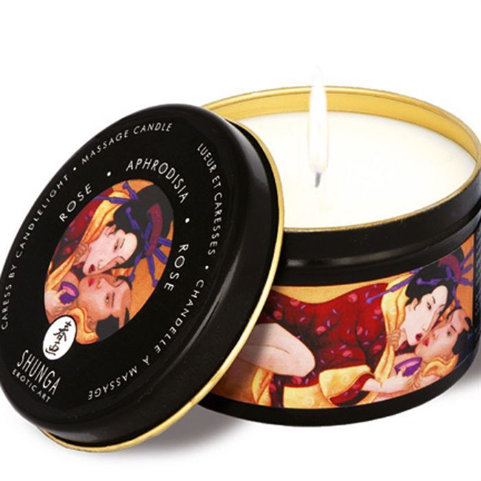 Свеча с массажным маслом Shunga Экзотические фрукты, 170 г 3100003013 - SHUNGA  - Массажные свечи - Купить