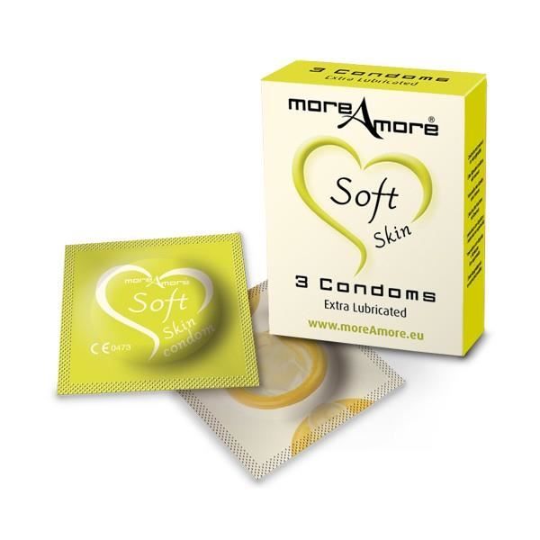 Ароматизированные презервативы MoreAmore купить со скидкой в секс шопе  Презервативы  Ароматизированные